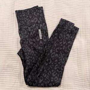 Gymshark Dark Gray Animal Print Leggings